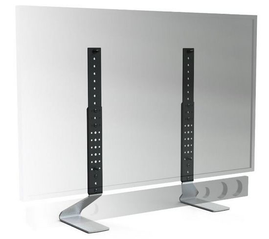 pied tv de table universel pour ecran 20 a 50 035300 support tv support enceinte but