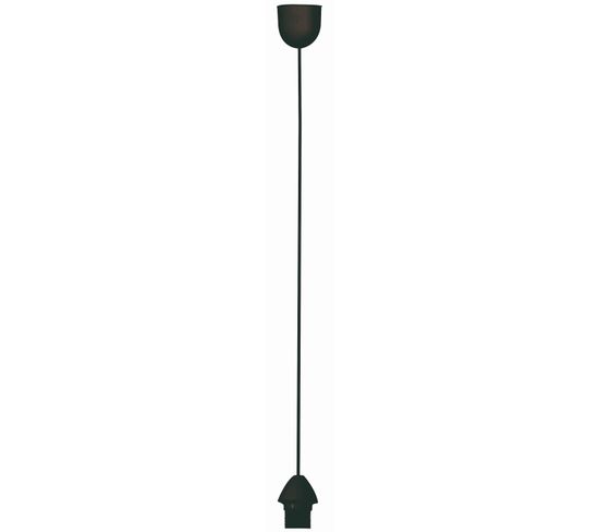 Cordon électrique E27 60 W Noir