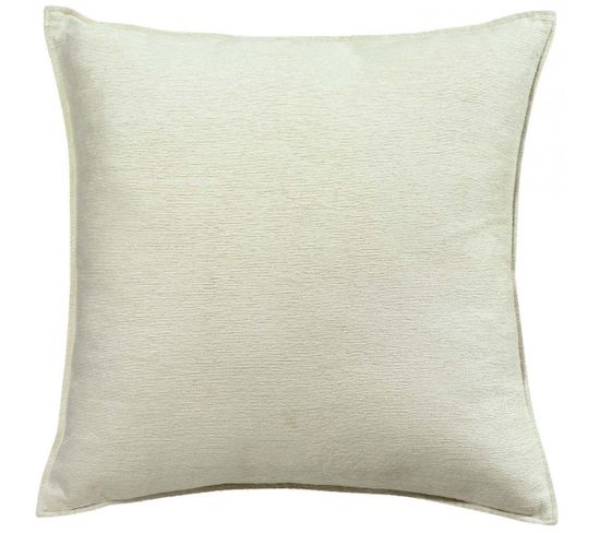 Coussin Coton Velor Neige