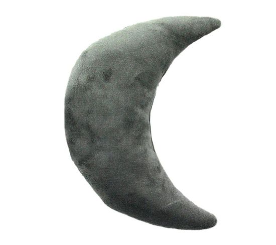 Coussin Extra-doux En Forme De Lune Gris 30x45 - Comete