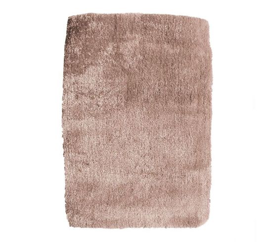 Tapis Poils Longs Toucher Laineux Beige/taupe 60x110 - Best Of
