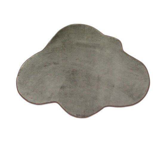 Tapis Forme Nuage Extra-doux Taupe 90x70 - Flanelle