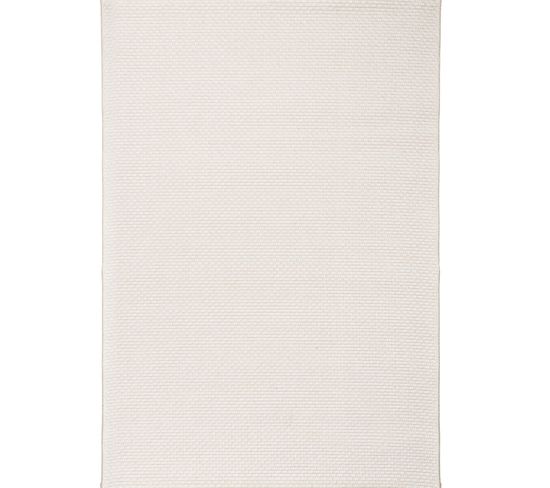 Tapis De Couloir Aspect Jute Blanc 80x150 - Bangalor