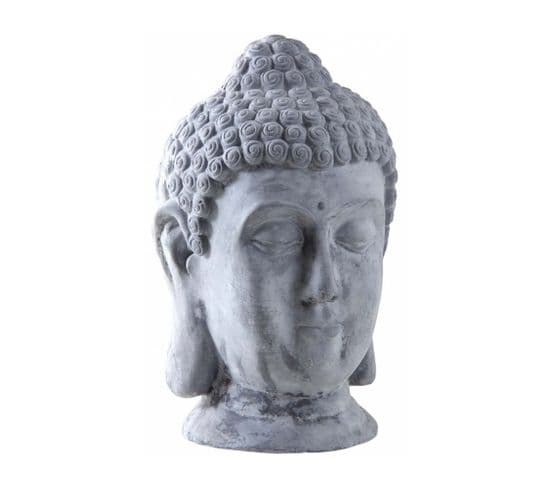 Tête De Bouddha Fibre De Ciment