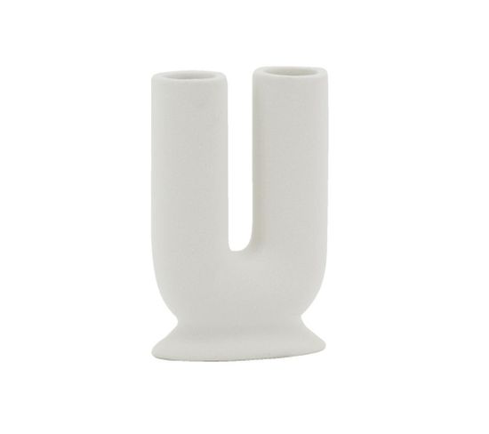 Vase En Porcelaine U Blanc