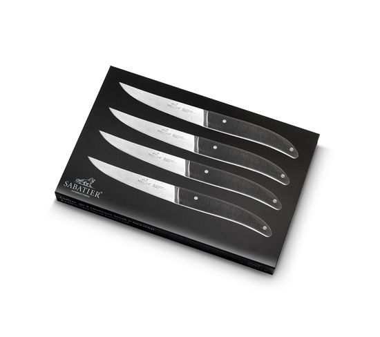 Coffret 4 Couteaux à Steak 11,5cm Bois - 901080