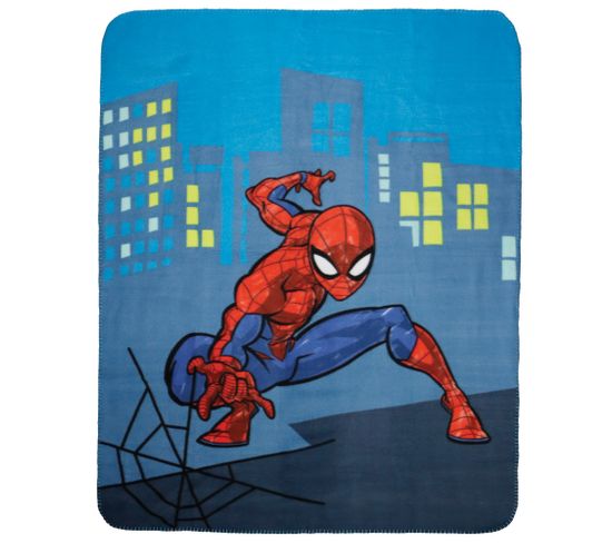 Plaid Polaire Imprimé 100% Polyester, Spiderman Hero 110x140cm