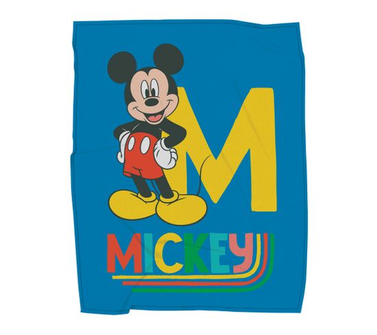 Plaid Polaire Imprimé Toucher Extra Doux, Disney Mickey Good Day 125x150cm