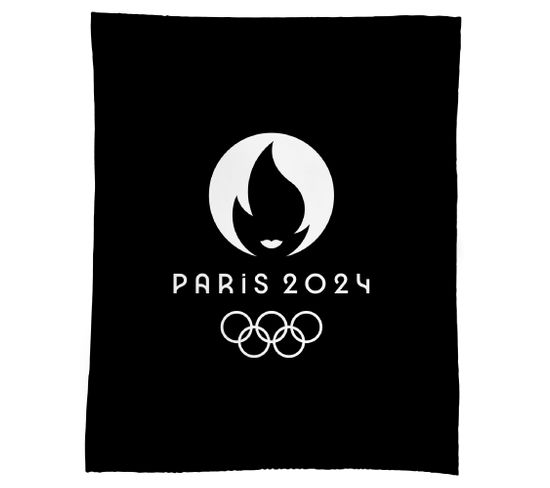 Plaid Cuddle Polaire Imprimé, Paris 2024 Jeux Olympiques Premium 125x150cm
