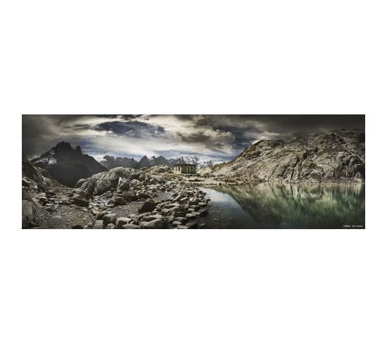 Tableau Sur Toile Lac Blanc De Chamonix 30x97 Cm