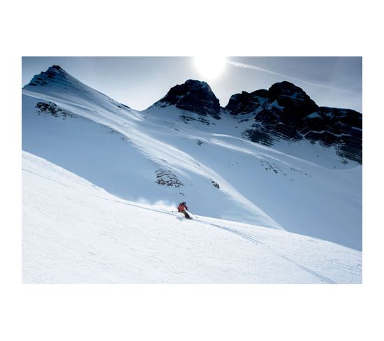 Tableau Sur Toile Piste De Ski 65x97 Cm