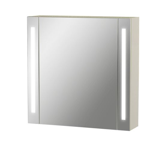 Armoire De Toilette à LED Modèle Contemporaine 60x60cm - Pradel - 736452