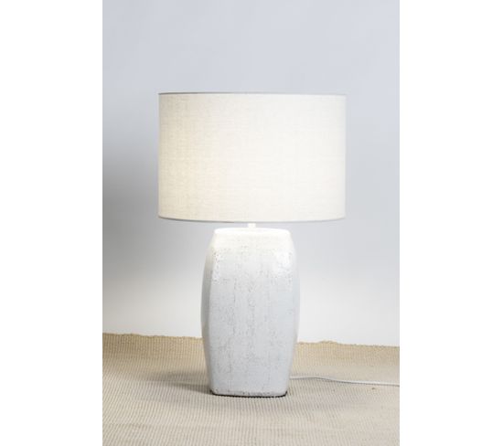 Lampe à poser H. 62,5 cm LUBEN blanc