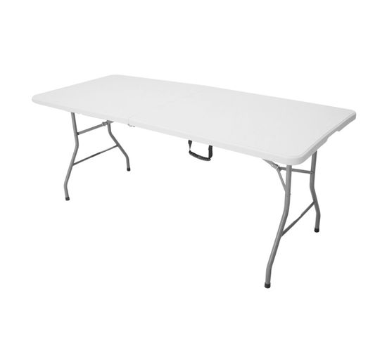 Table De Réception Pliante 180x70 Cm Blanc - Blanc