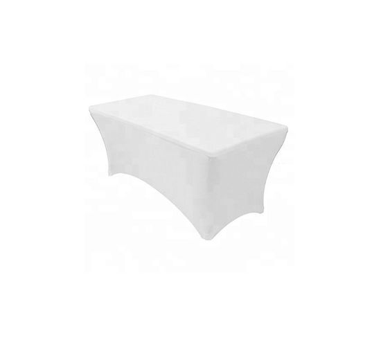 Housse Pour Table Rectangulaire 180x70 Cm Coloris Blanc - Blanc