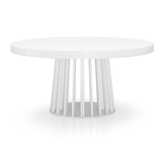 Table De Repas Extensible "laize" 150cm Blanc