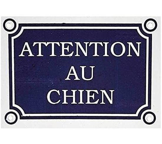 Plaque Attention Au Chien
