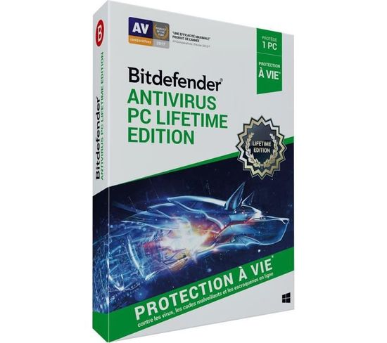 Antivirus PC Lifetime Edition Protection À Vie - Cr_av_19_1_60_fr