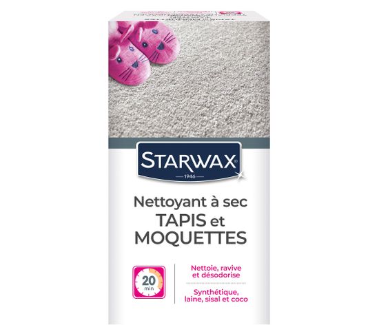 Entretien tapis moquette STARWAX Nettoyeur à sec 500gr