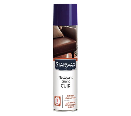 Spray nettoyant cirant express STARWAX pour cuir 300 ml