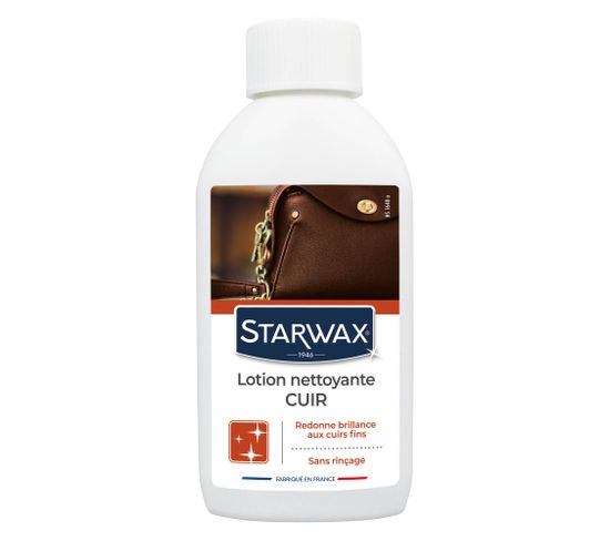 Lotion nettoyante sans rinçage STARWAX pour cuirs délicats 200 ml