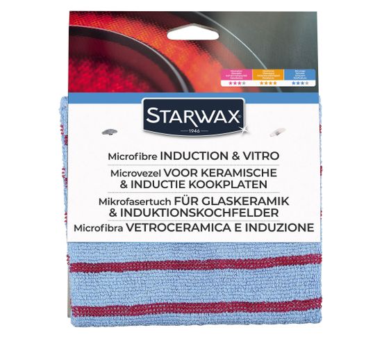 Lavette microfibre pour STARWAX vitrocéramique et induction