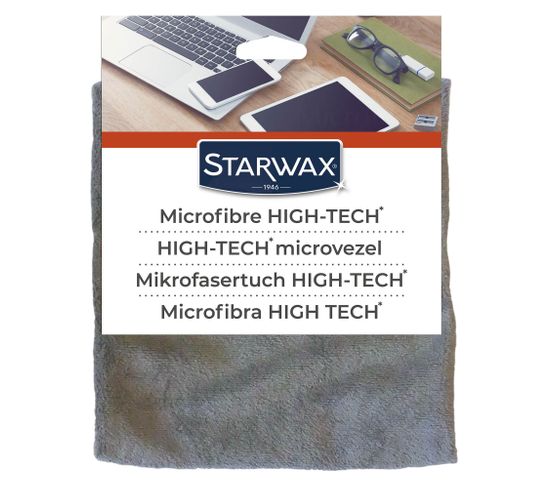 Nettoyage ecran STARWAX Lavette microfibre high tech