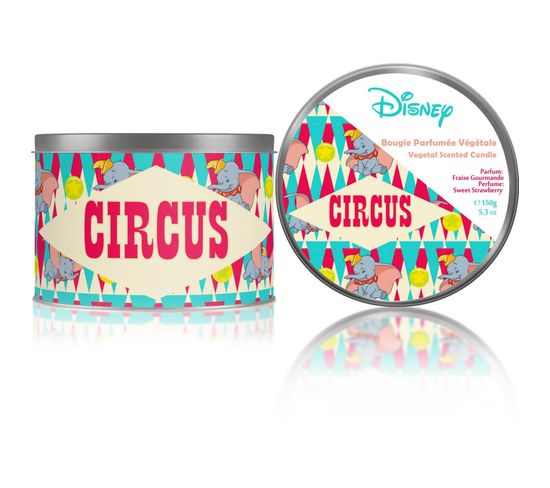 Bougie Dumbo -circus - Boite Métal