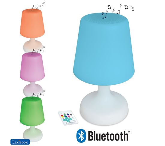 Enceinte Bluetooth® Waterproof En Forme De Lampe De Table Technologie LED Et Télécommande
