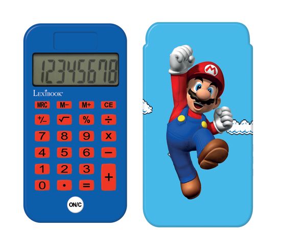 Calculatrice De Poche Avec Couvercle De Protection Mario