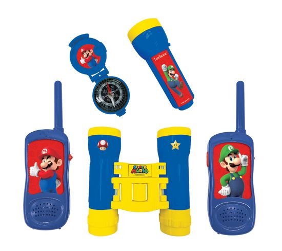 Kit D’aventurier Super Mario Avec Talkie-walkies Portée 120m, Jumelles Et Boussole