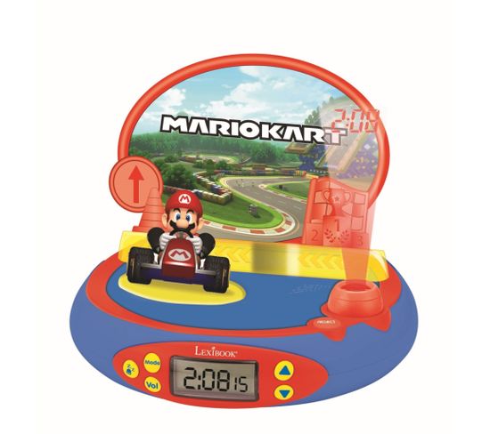 Réveil Projecteur Nintendo Avec Mario Kart En 3d Et Des Sons Du Jeu Vidéo