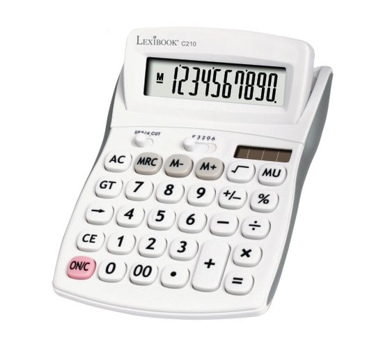 Calculatrice De Bureau C210 - 10 Chiffres Avec Écran À Angle Ajustable Et Finition Rubber