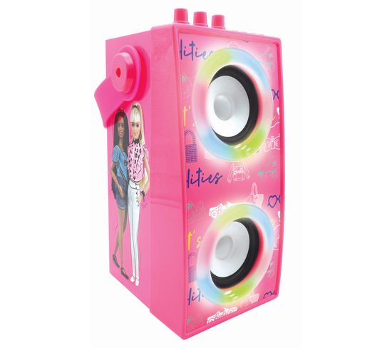 Enceinte Tendance Bluetooth® Portable Avec Micro Et Effets Lumineux Barbie