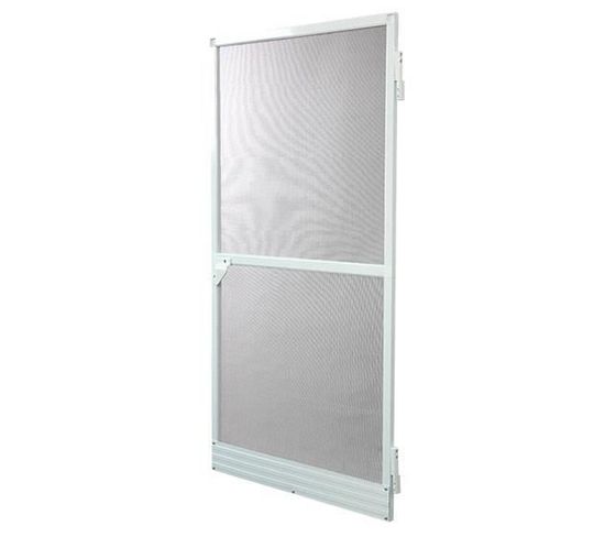 Moustiquaire Porte Battante L100 Cm X H220 Cm Aluminium Blanc
