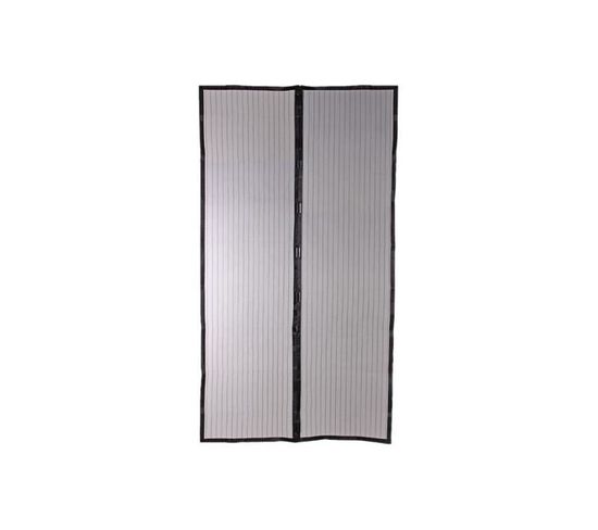 Moustiquaire Rideau Pour Porte Magnétique H230 Cm X L100 Cm Noir