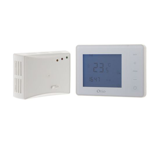 Thermostat Programmable Sans Fil Blanc - Otio