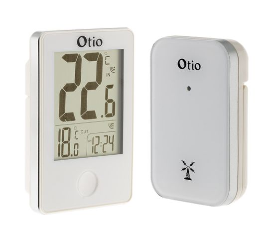 Thermomètre Int/ext Sans Fil Blanc - Otio