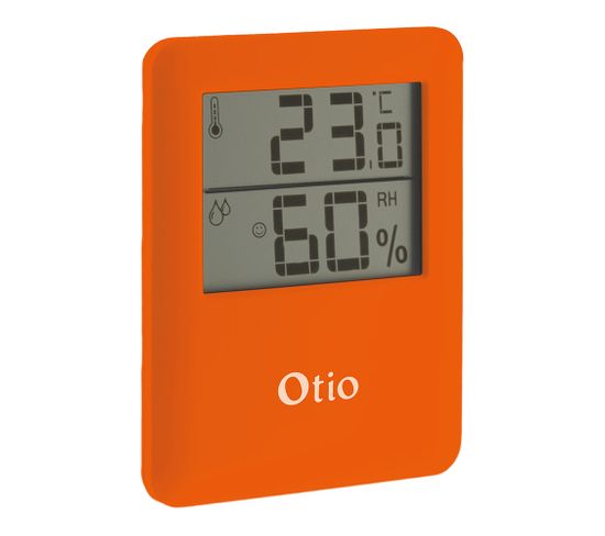 Thermomètre Hygromètre Magnétique Orange - Otio