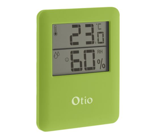 Thermomètre / Hygromètre Intérieur Magnétique - Vert - Otio