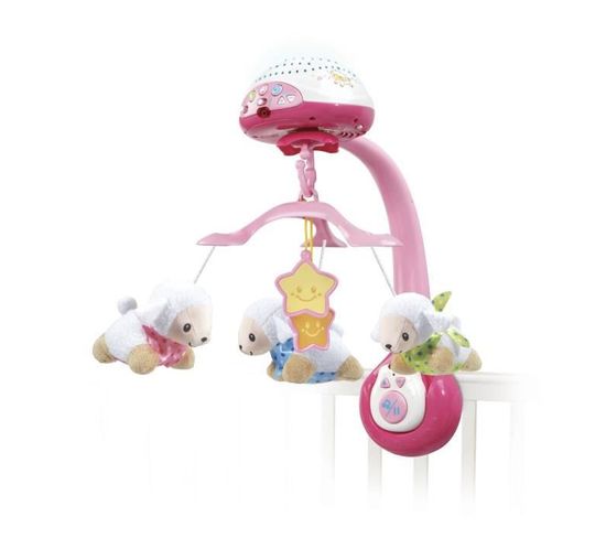 Mobile Lumi Mobile Compte-moutons Rose - 80-503355