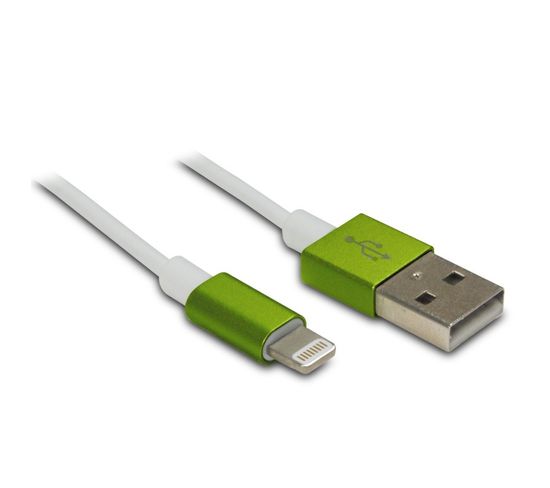 Câble Pops Cable Mfi /usb-a Pour iPhone iPad 1 M - Vert
