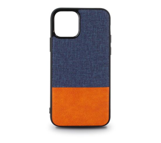 Coque Souple Bi-matière Pour iPhone 11 - Bleue Et Orange