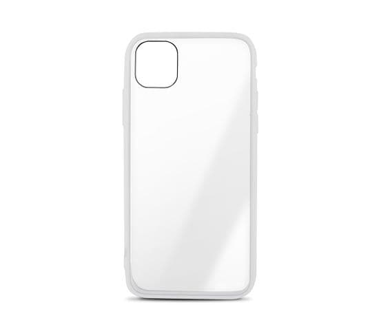 Coque Semi-rigide Color Edge Pour iPhone 12 Mini - Contour Blanc