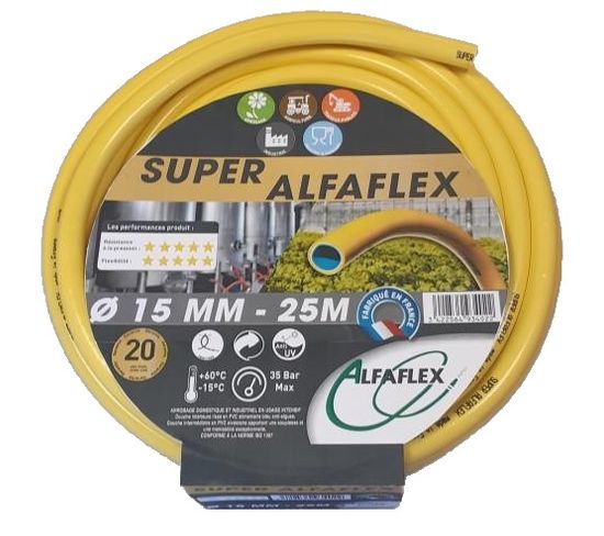 Tuyau D'arrosage Diamètre 15mm Longueur 25m Super - Alfaflex - Afsup15025