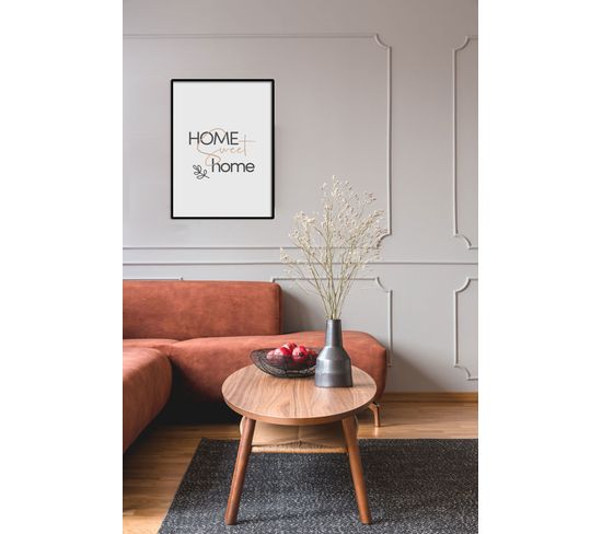 Image 30x40 cm HOME SWEET HOME Noir / Blanc
