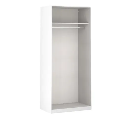 Armoire dressing blanc EXTENSO L.250 compo 7 vue de profil
