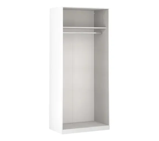 Armoire dressing blanc EXTENSO L.250 compo 7 vue 3/4