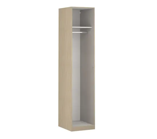 Armoire dressing imitation chêne EXTENSO L.150 compo 1 vue de profil