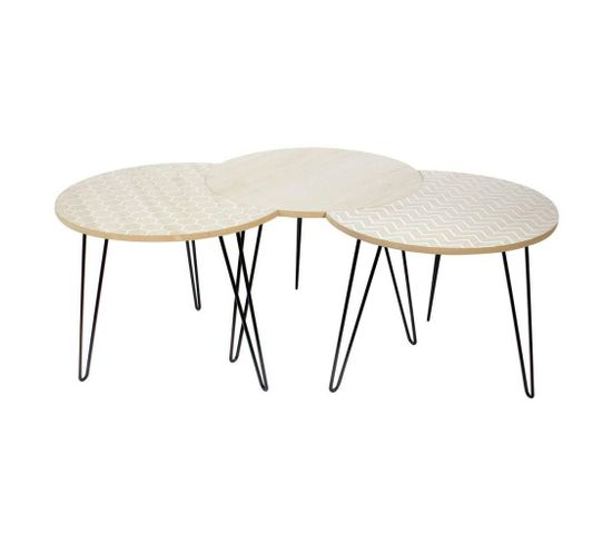 Table Basse Modulable X3 Blanc